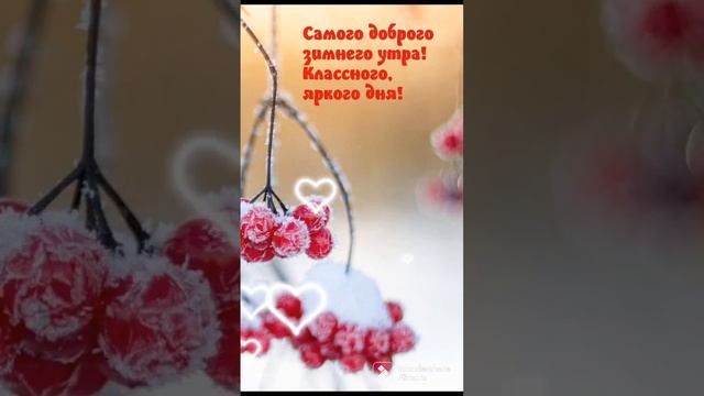 💕🌞❄️ Доброго зимнего утра, дня!