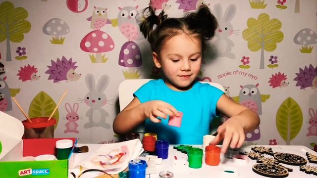 Деревянные ёлочные игрушки. Раскрашиваем деревянные игрушки