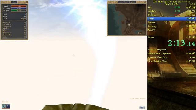 Commentary Morrowind Any No Major Glitches Speedrun in 4:27