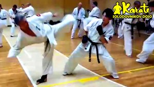 Экзамен на черный пояс 4 дан, бой с чемпионом Японии Naoto Kusakabe | Каратэ | Exam 4 Dan Kyokushin