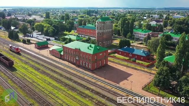 Место смерти Л.Н. Толстого - аэросьемка смотреть онлайн