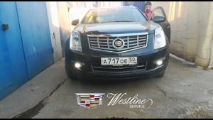 Тюнинг передней оптики и установка ходовых огней Cadillac SRX 2013