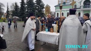 Освящение снеди перед Пасхой. Симеоновский собор Бреста