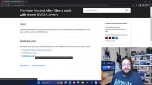 Fix Adobe "Unsupported Nvidia Driver, System Compatibility Report" Error