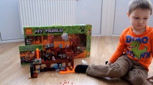 lele 79147 подделка под lego 21122 MINECRAFT подземная крепость