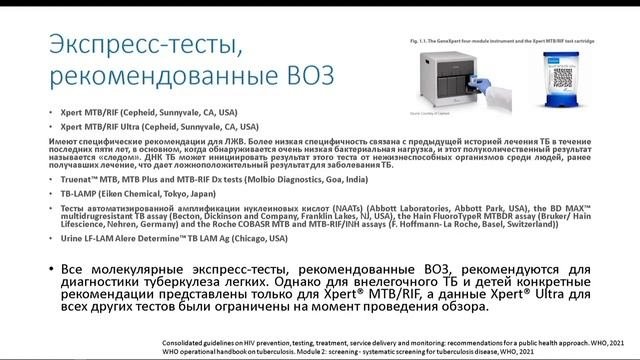 Выявление туберкулеза у больных ВИЧ-инфекцией