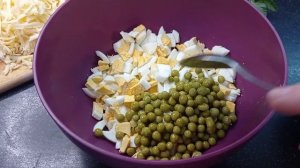 Невероятно простой и бюджетный САЛАТ на скорую руку.