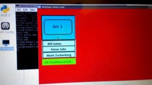 raspberry pi GUI-python-uncc-5101