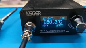 Интересная работа паяльной станции Ksger Т12 Smt32 ...
