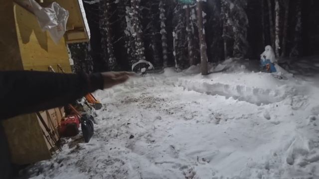 Тайга! Один, на строительство! | Погода | Пурга, Метели! Пробил путики. Подготавливаю Избу к Сени! смотреть онлайн