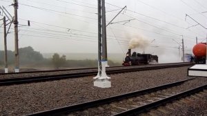 Паровоз серии Ов.324 (ТЧ-12) на I\/ Международном ж/д салоне "ЭКСПО 1520" в Щербинке.