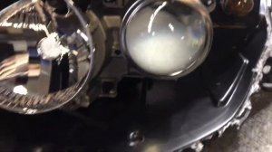 Установка bi led линз Mazda 3 Замена стекол