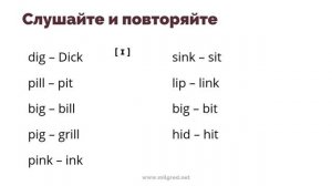 Как правильно произносить английские гласные [e] и [i]. Идеальное английское произношение