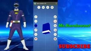 Skin Minecraft Super Sentai - Gekisou Sentai Carranger - Blue Racer