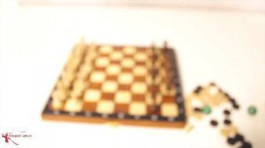 Шахматы, шашки, нарды - Турист 27х27 см (3 в 1, ручная работа)