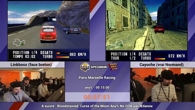 Game In Rouen 2023 - Paris Marseille Racing race any% par Cayoche et Linkboss смотреть онлайн