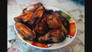 Куриные крылья с кетчупом