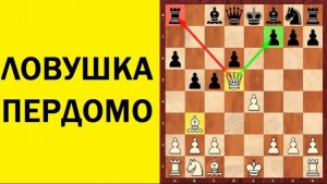 Шахматы. ЛОВУШКА в ДЕБЮТЕ. Школа шахмат d4-d5.