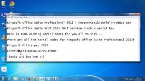 Kingsoft Office Suite Professional 2013 Keygen Crack Serial Product Key