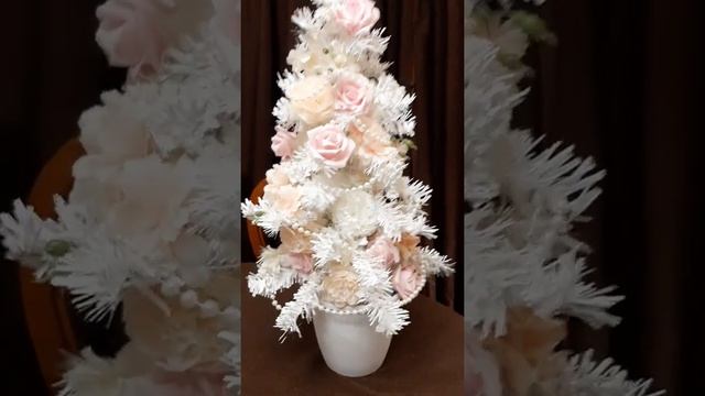 4 варианта украшения белой ёлки из ФиксПрайс смотреть онлайн