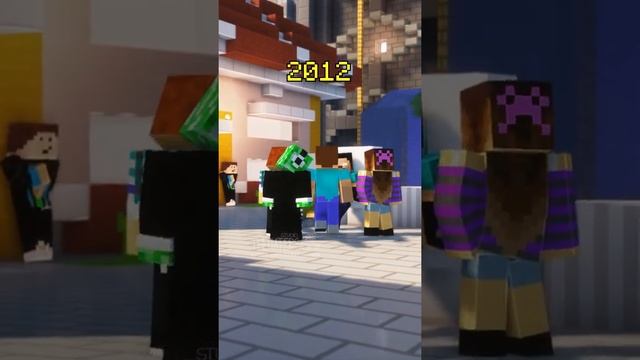 Skins 2022 vs 2012 | Minecraft #shorts