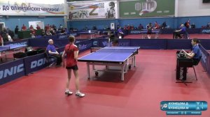 Кузнецова Дарья (621) - Кузнецова Марьяна (450). Настольный теннис. ПР до 16 лет 2024