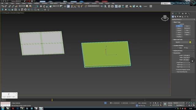 Круглые отверстия в 3ds Max