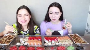 120 СУШИ РОЛЛОВ КТО СЪЕСТ БОЛЬШЕ МУКБАНГ