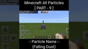 Part 9 | Falling Dust Particle | All Minecraft Particle Effects | Minecraft PE |#shorts #short