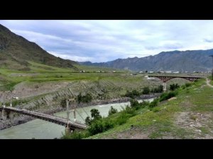 Горный Алтай - Оленный Камень- село Иня- старый мост.
