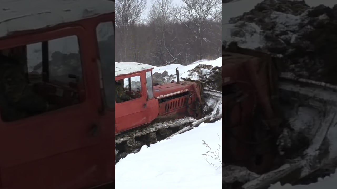 Парная работа тракторов ДТ 75 смотреть онлайн