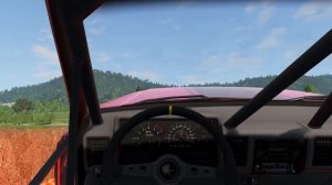 Тачки против гигантской лавовой ямы – BeamNG.Drive