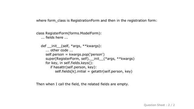 Django : How to set initial values for a ModelForm when instance is also given смотреть онлайн