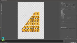 Retro Waves Text Effect in Photoshop - Tutorial Photoshop CC 2020