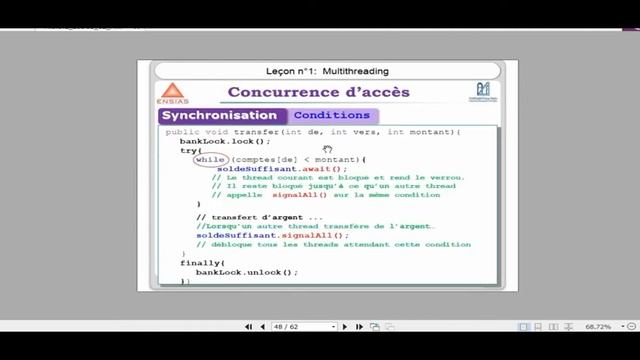 8- Java multi-threading : Concurrence d’accès (suite) | Darija