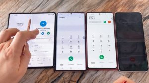 4 Samsungs Galaxy Note 20 Ultra vs Note 10 Lite vs Z Fold 3 vs Z Flip 3 Incoming & Outgoing call