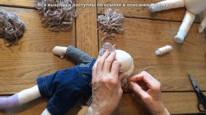 Пошив одежды для текстильной куклы - два костюма в одном видео!