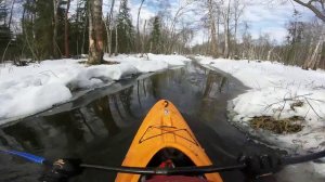 Сплав на каяке по реке Волгуша (верховья) 18 марта 2017 года (18.03.2017)