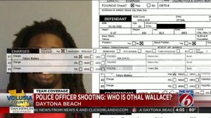 Who is the suspect in the Daytona Beach police officer shooting?