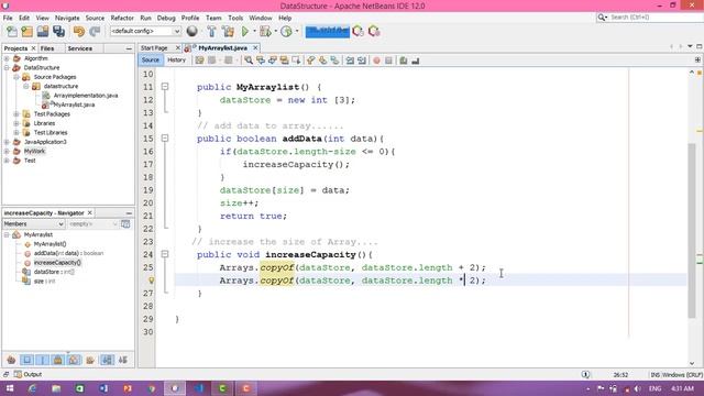 Arraylist implementation part 1