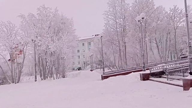 Снежный красивый город. Прогулка Кировск Мурманской области. Красота. ?☃️☃️☃️??? смотреть онлайн
