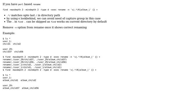 For all directories - rename all subdirectories with a prefix (4 Solutions!!) смотреть онлайн