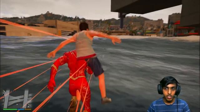 FLASH Helping people in TSUNAMI in GTA 5!!!! MALAYALAM