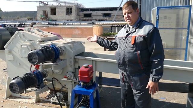 Барабанная рубительная машина РБ-37 дробилка горбыля измельчитель древесины щепорез смотреть онлайн