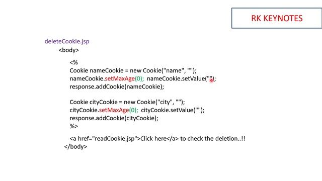 #07 How to Create, Read and Delete Cookies in JSP | getCookies(), getName(), getValue(), setMaxAge(
