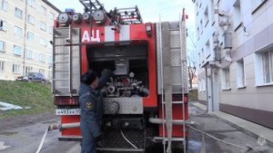 Корсаковские огнеборцы ликвидировали условный пожар