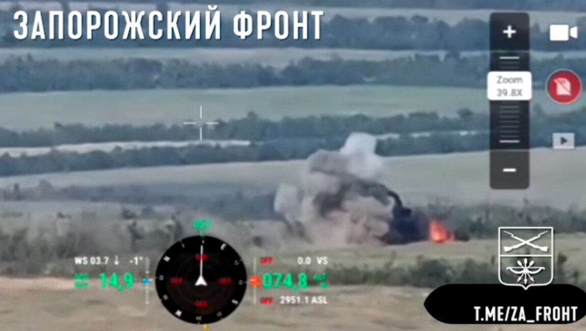 Уничтожение бронетехники ВСУ на Запорожском напр/Destruction Of The AFU Armored Vehicle On The Zapor