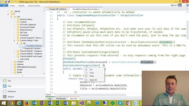 WebAPI 1.2 - Basics - Your Server C# WebAPI Controller