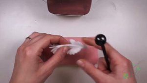 Попугайный тюльпан из шелкового фоамирана