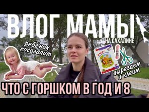 Что с горшком в год и 8 | Ребёнок косолапит. Осмотр ортопеда | Вырезаем и клеим | Влог мамы (108)